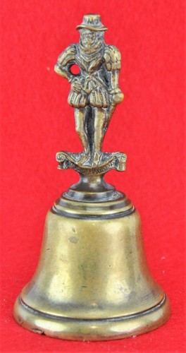 Antique european bronze bell - antique,