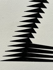 Walter Frans PONSAERT (1924-1991) Encre Composition III de 1982 Op Art Yvaral