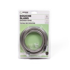 Tuyau de Douche Flexible 145 cm + Raccord Universel Robinet vers Pommeau