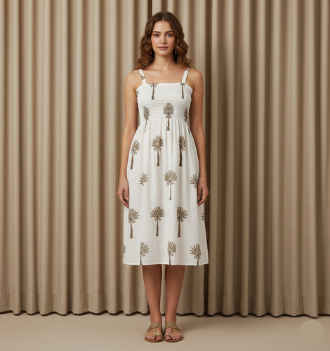 Robe longue fit flare en - &,