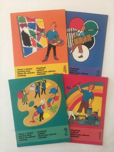 Tintin album colorier - tintin,