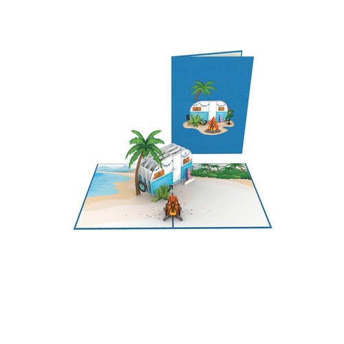 Carte pop maison van - pop, 3d