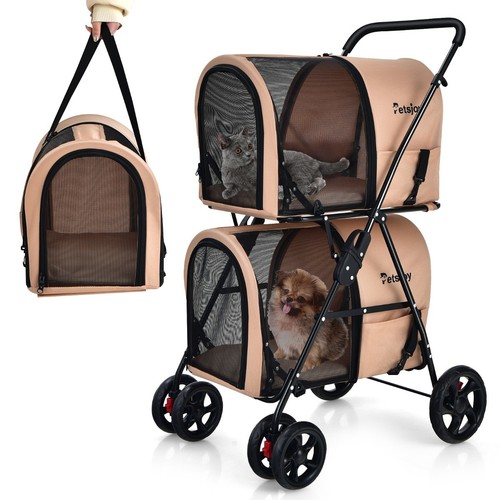 Poussette pour chien - chien, chat