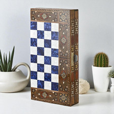 Planche de backgammon en bois