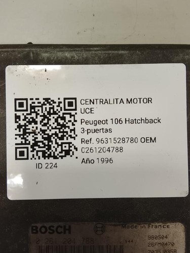 0261204788 boîtier moteur uce