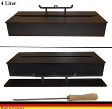 4 litre bio éthanol brûleur noir  pour l'éthanol et gel des cheminées Caminetti