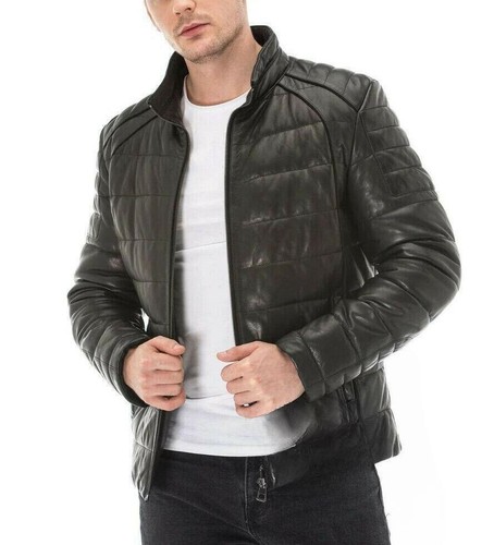 élégante veste cuir - veste, en