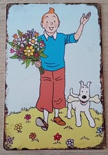 Tintin Plaque métal