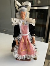 Grand santon ancien de provence YOLANDE femme oiseau hauteur 26 cm