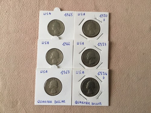 Usa pièces quarter dollar - 6,
