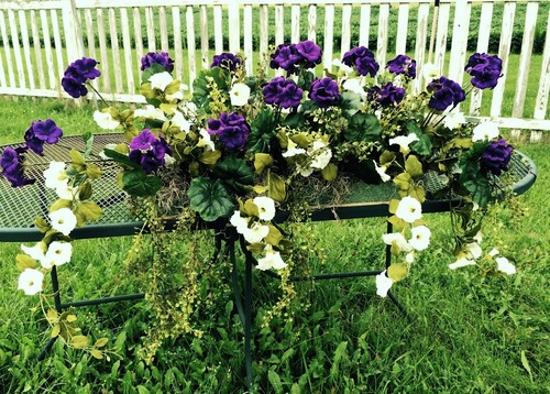 Outdoor window box - box, purple