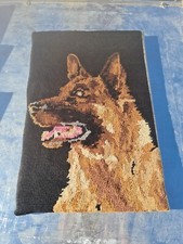 Ancien Canevas Vintage Chien