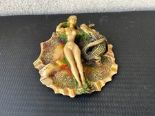 Vide-poche décoratif en résine, femme et serpent