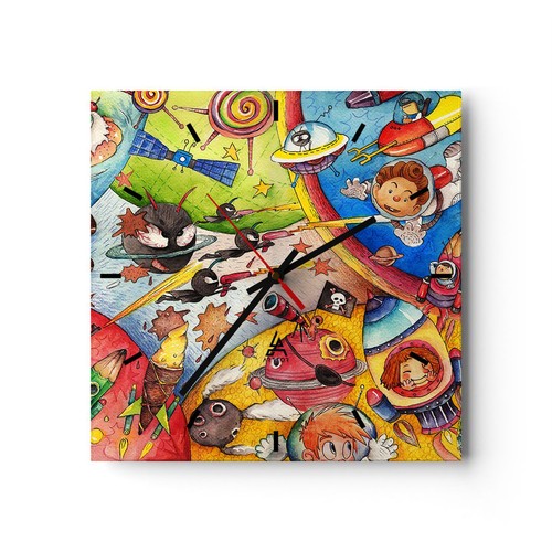 Horloge murale verre - horloge,