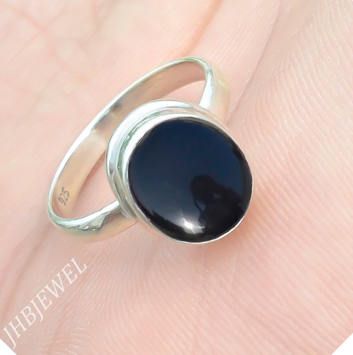Bague ovale onyx noir - ovale, en