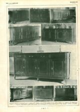 Document ancien Buffets bas et enfilades issu de magazine 1924
