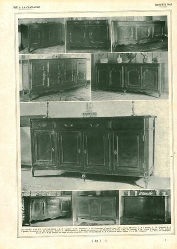 Document ancien buffets bas - document,