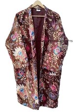 Veste Robe Mi-Longue En Coton