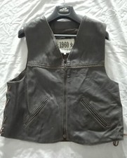 GILET PELLE "MARRONE" Made in