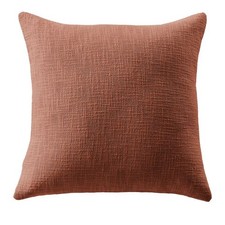 Coussin 60x60 cm Coton Terracotta