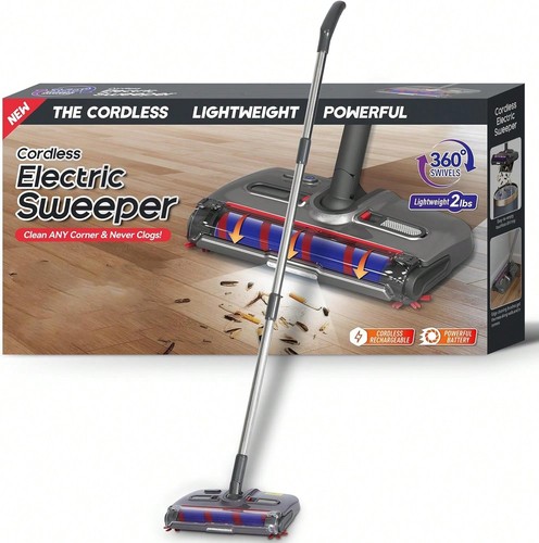 New cordless floor sweeper - floor, 360