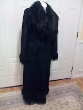 LONG GENUINE GOAT FUR  COAT 