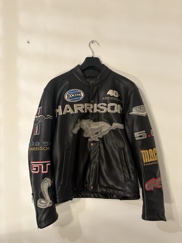 Blouson veste cuir vintage - veste,