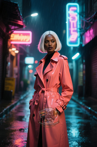 Sexy woman sleek cyberpunk - woman,