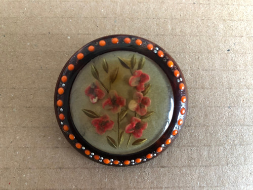 Bijou vintage broche fleurs - , en