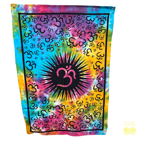 Tenture aum ohm bouddhisme - aum,