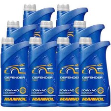 9x1 Litre Mannol Defender 10W-40 huile moteur Api Sn Acea A3/B4 MB 229.3 229.1