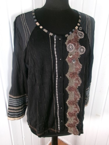Pull bouton gilet matieres - pull,