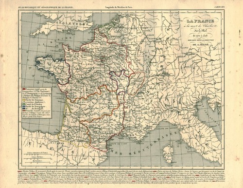Gravure ancienne carte