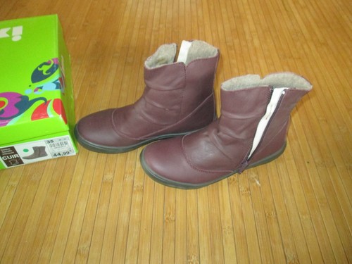 Bottine prune,en