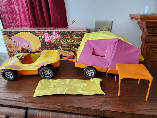 Barbie going camping - camping, vintage