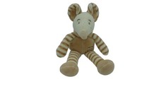 Peluche souris Doudou et Compagnie 24 cm écru marron
