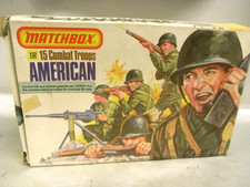 ?? MATCHBOX BOITE  DE SOLDATS AMERICAINS VIDE MAQUETTE JOUET PIECE DETACHEE