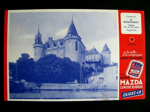 Buvard pile mazda château - pile,