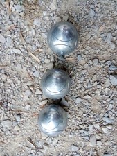 3 Boules Pétanque J B  Compétition Vintage
