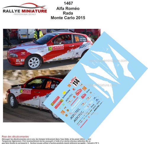 Decals ref 1467 alfa - decals,
