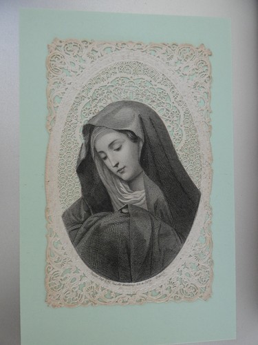 Image pieuse canivet - , dentelle