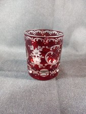 Vase Verre Rouge Cristal 