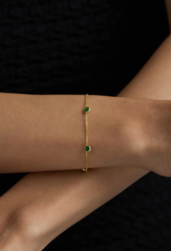 Beau bracelet émeraude