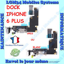 NAPPE DOCK CONNECTEUR DE CHARGE ET JACK POUR IPHONE 6PLUS 6+ EN GRIS OU BLANC