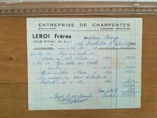 Facture - Leroi frères -
