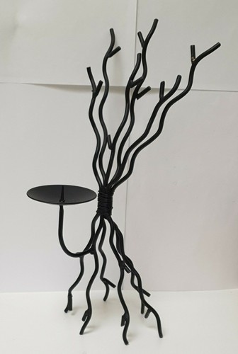Bougeoir brut metal fer - fer, forgé