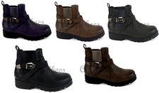 Low Boots Femmes Bottines Cloutées vert noir marron gris 36 37 38 39 40 41