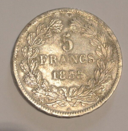 Louis philippe francs 1833 - 5, b