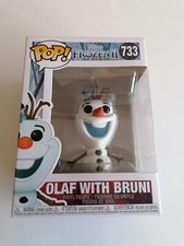 OLAF WITH BRUNI FROZEN II REINE DES NEIGES 2 Figurine Funko POP Disney neuve 733