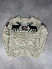 Pull maille vintage fait main